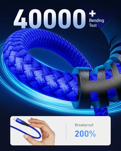 USB A to USB C Cables Fast Charging [2 Pack 3FT], USB to USB C Cable for - color: Blue, size: 3FT, style: USB A to USB C