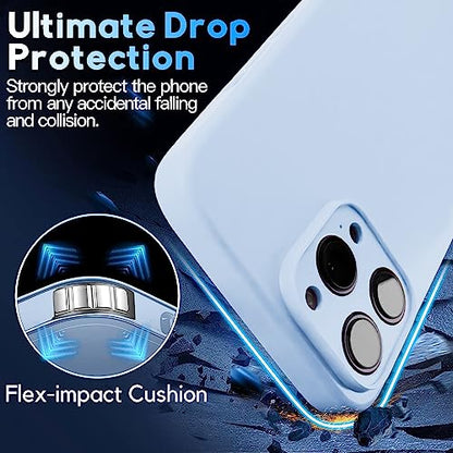 Crossbody Lanyard Strap Case for iPhone 14 Pro Max, Neck Cross Body, Adjustable Holder Removable, Drop Protection Shockproof, Hands-Free Silicone Case 6.7 inch, 150 cm Strap, iP14PM - Blue - color: Blue