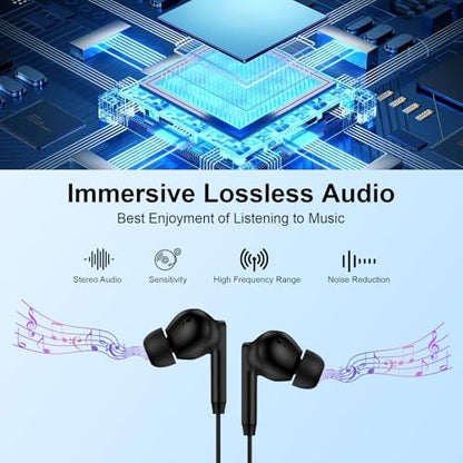 Pixel Earbuds Wired for Google Pixel 11/10a/10 Pro XL/Fold,9a,9 Pro XL/Fold - color: Black