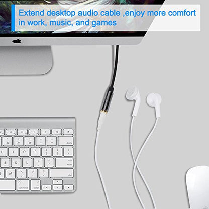 CableCreation 3.5mm Headphone Extension Cable 6FT/1.8m, 3.5mm Audio Cable - size: 6 Feet