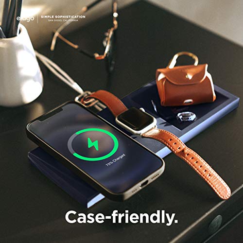 elago Charging Tray Duo for MagSafe & Apple Watch Chargers - color: Jean Indigo