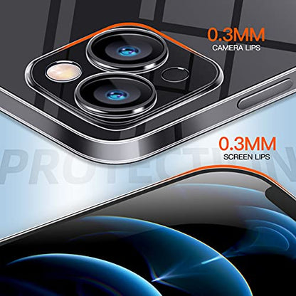 Compatible with iPhone 13 Mini Slim Case,Paper-Thin Transparent Finish Skin Back Case [Non Yellowing] Ultra Protective Cover with Camera Protection 5.4 Inch (Clear) - color: Clear, size: for iPhone 13 Mini 5.4inch