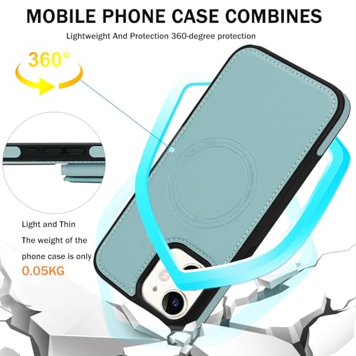for iPhone 11 Wallet Case, 2-in-1 Detachable Phone Case, Card Holder RFID Blocking, Fashionable Faux Leather Card Slot & Folding Design (Blue 6.1'') - color: Blue, size: iPhone 11