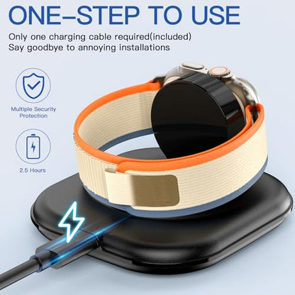 for Apple Watch Charger Stand, Magnetic Fast Charging Dock Portable Design - color: Black