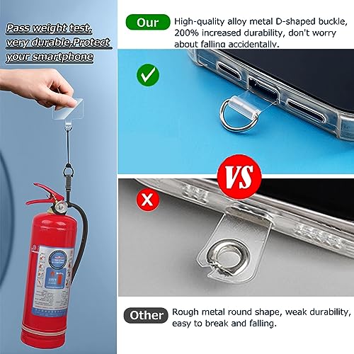 Phone Crossbody Chain Cell Phone Lanyard,Acrylic Shouder Strap Universal Cellphone Chain Strap with Tether Patches Compatible with Most Phones Bag Purse (S) - color: H