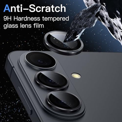 JETech Camera Lens Protector for Samsung Galaxy S26 Plus, Black, 1 Set - size: Galaxy S26 Plus