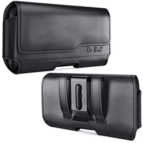 Holster for iPhone 17 17 Pro 16 16e 16 Pro 15, 15 Pro 14 13 12 11 X Xs 10 XR, Galaxy S25 S24, S23, S22 - Cell Phone Belt Holder Clip Case Pouch Cover (Fits Cellphone with Case on) Black - color: Black, size: Small Phone Models