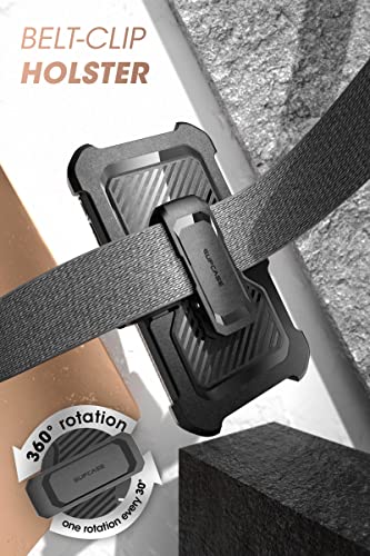 SUPCASE for Moto G Stylus 5G Case (2022) with Screen Protector &Stand,Black | Built-in Kickstand, 360° Rotating Belt Clip, Heavy Duty Rugged Phone Case, Military-Grade Protection, Unicorn Beetle Pro