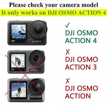 ULBTER Screen Protector for DJI OSMO Action 4 Camera + Lens cap[6+2 Pieces] - size: Action 4