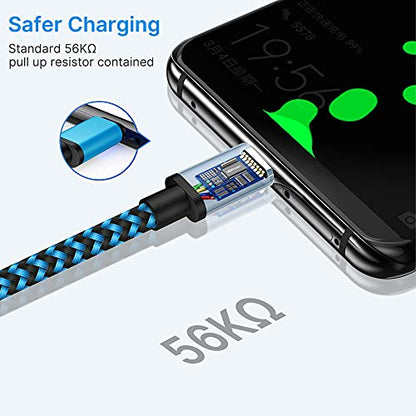 Aioneus Micro USB Cable，3-Pack 6ft Micro USB Charger Compatible with PS4, High Speed Android Charging Cable for Samsung Galaxy S7 Edge S6 S5 S2 J7 J7V J5, LG K40 K20, Fire Tablet, PS4, Xbox, Kindle - size: Micro 6ft+6ft+6ft, style: Micro USB