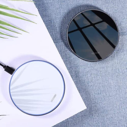 Fast Wireless Charger,25W Wireless Charging Induction Pad for iPhone 18/Duo - color: Mirror White