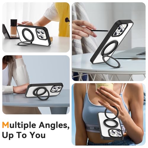 360° Rotation Cell Phone Ring Holder Stand Compatible iPhone & Most Phones - color: Black