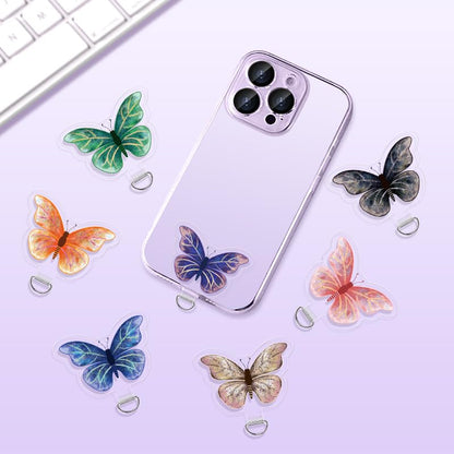 Phone Tether Tab 3 Pcs Universal Phone Lanyard Case Patch Without Adhesive with 1 Pc Spring Ring Phone Lanyard Replacement Part Pad for Cell Phone Strap for iPhone Samsung Google Butterfly