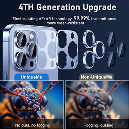 UniqueMe for iPhone 13 Pro/ 13 Pro Max Camera Lens Protector-Sierra Blue - color: Sierra Blue