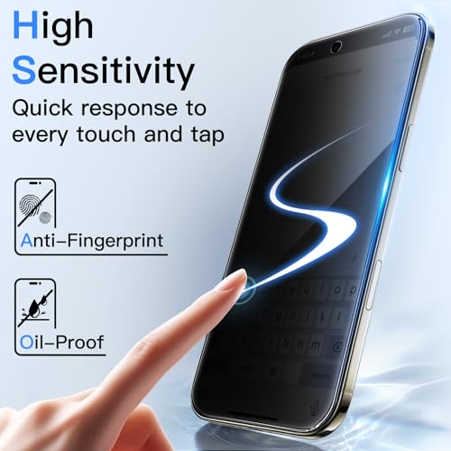 JETech Privacy Screen Protector for iPhone Air, 2-Pack - size: iPhone Air