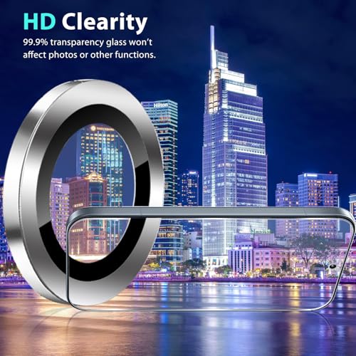 Zeking (2 Set) Camera Lens Protector Compatible with Samsung Galaxy Tab A11, Scratch-Resistant HD Clarity Ultra-Thin 9H Tempered Glass with Aluminum Edging, Individual Metal Lens Cover (Silver) - color: Silver