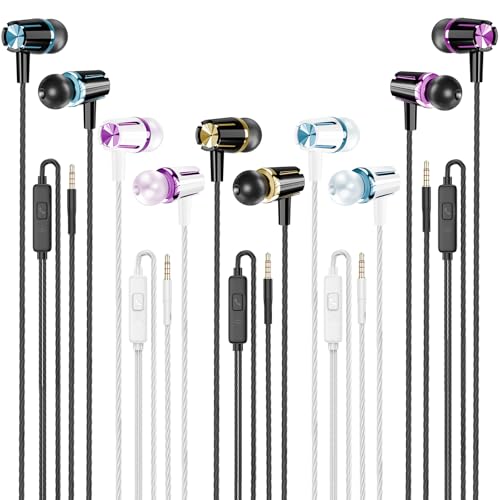 Rayleigh Wired Earbuds with Microphone and Heavy Bass Stereo 3.5mm - color: Black