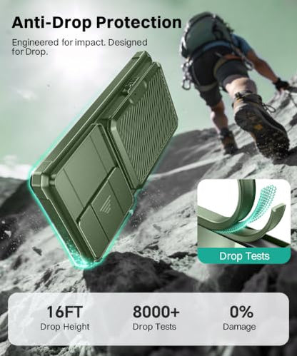 GolbinBox for Samsung Galaxy S26 Ultra Case with Wallet & Lock, Jade Green | Card Holder, Slide Camera Cover, Built-in Safety Lock & RFID Protection, Holds 4~5 Cards or Cash, S26 Ultra Wallet Case 6.9'' - color: Jade Green