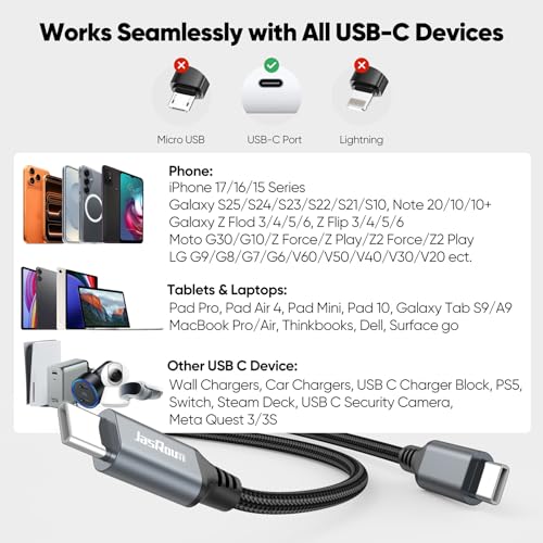 15 ft USB C Cable Fast Charging 100W, Extra Long USBC Charger Cord - size: 15 Feet