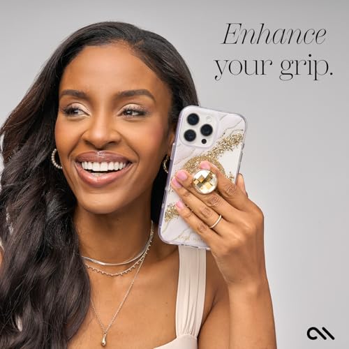 Case-Mate Minis - Cell Phone Grip/Stand - Champagne Crystal - color: Champagne Crystal