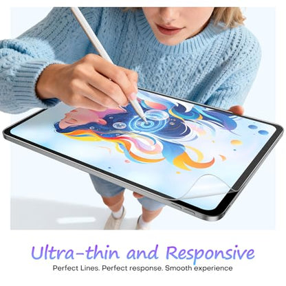 OMOTON PAPERSENSE Paper Screen Protector for iPad Air 5/4th & iPad Pro 11 - size: Pro 11'' (2022-2018), Air 10.9" (5th/4th)