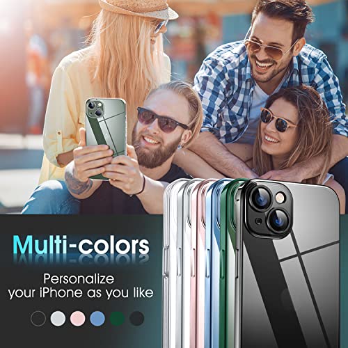 Supdeal Crystal Clear Case for iPhone 13 Mini, [Not Yellowing] [Camera Protection] [Military Grade Drop Tested] Transparent Shockproof Protective Soft Silicone Slim Cover, 5.4 inch, Transparent - color: Transparent, size: iPhone 13 Mini