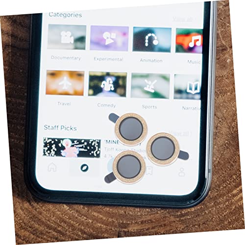 Mipcase 3pcs Camera Lens Protectors Scratch-resistant Covers Easy to Install Compatible Pro Stylish Design