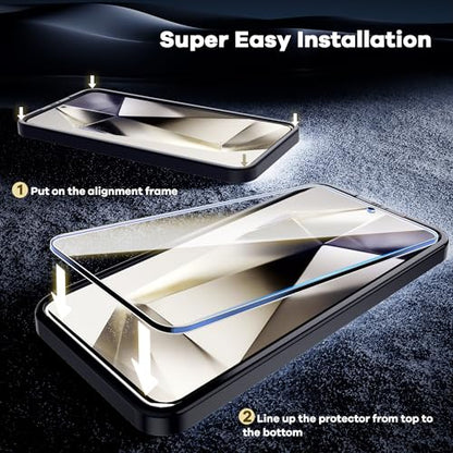 AACL Screen Protector 2 Pack for Samsung Galaxy S25 S24 Glass - size: Galaxy S25/S24