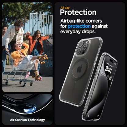 Spigen for iPhone 15 Pro Case, Ultra Hybrid MagFit [Anti-Yellowing] [Compatible with Magsafe] - Carbon Fiber - color: Carbon Fiber, size: iPhone 15 Pro