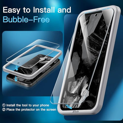 JETech Screen Protector for Google Pixel 8a, 2+2 Pack - size: Pixel 8a