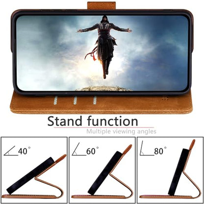 SUANPOT for Motorola Moto G Power 5G 2024 6.7" Wallet case with RFID Blocking Credit Card Holder,Flip Book PU Leather Protective Cover Women Men for Power 5G 2024 Phone case Light Coffee - color: Light Coffee