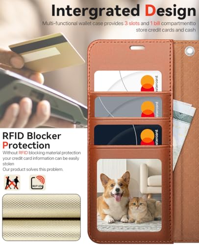 OCASE for Samsung Galaxy S26 Detachable Wallet Case with Card Holder, [2 in 1] PU Leather Flip Folio Case with RFID Blocking Stand Wrist Strap Shockproof Phone Cover 2026, Brown - color: Brown, size: Samsung Galaxy S26