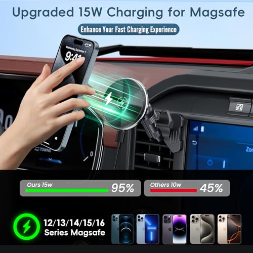 Kaishengyuan Car Vent Wireless Charger Phone Mount for 2021-2026 Ford F-150 - size: Charging-Magnetic