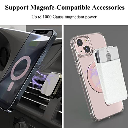 Universal MagSafe Ring, 2 PCS Magnet Sticker Magnetic Adapter Ring - color: Pink
