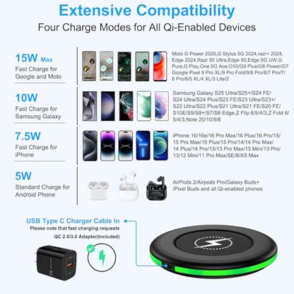 Samsung Wireless Charger Fast Charging Pad for Samsung Galaxy S26 Ultra/S25