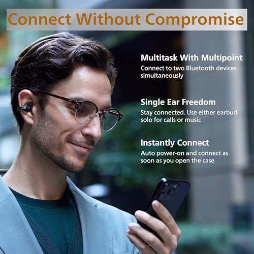 JVC Nearphones HANP1TB Open Ear True Wireless Headphones, Black - color: Black