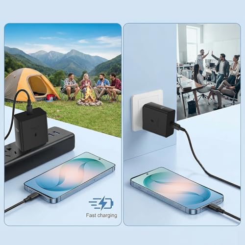 60W USB C Fast Charging Block Type C Wall Plug Charging Brick - size: 10FT-1Pack