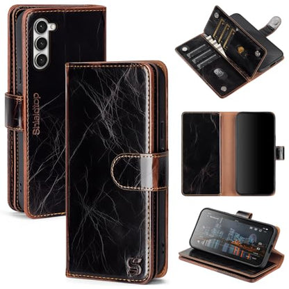 Shieldtop Compatible with Samsung Galaxy S23+ Plus Wallet Case with Card Holder,Women Men RFID Blocking PU Leather Flip TPU Protective Cover Credit Card Slots,Phone Case for S23 Plus,Coffee - color: Coffee, size: Galaxy S23 Plus - 6.6"