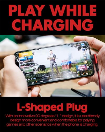 100W Fast USB C Charger Cable Right Angle, USB A/C to USB C Cable, 2Pcs 6Ft - color: Red, size: 6ft