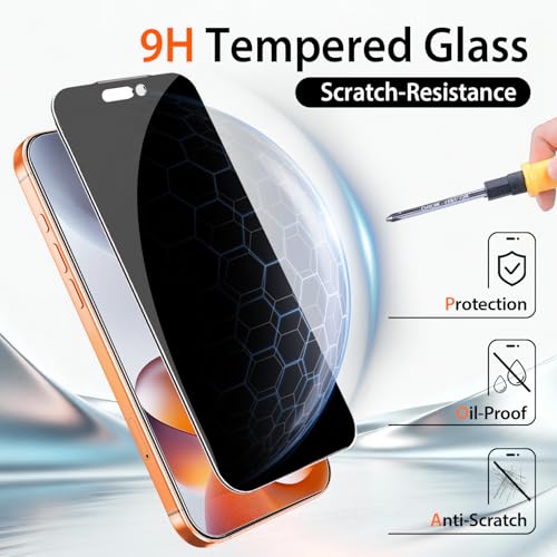 360 Degree Privacy Screen Protector for iPhone 17 Pro Max 6.9-Inch - size: iPhone 17 Pro Max