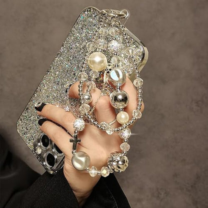 Phone Wrist Strap,Marble Beaded Phone Charm with Tether Tab,Hands-Free Wrist Strap (F) - color: F