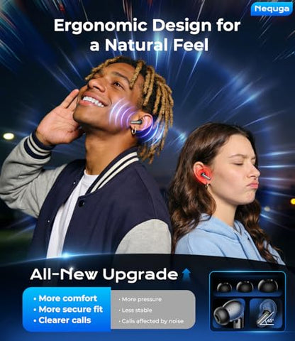 Wireless Earbuds, Bluetooth 5.4 Bluetooth Headphones, 48H Playtime Ear Bud