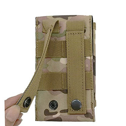 Universal Tactical Molle Phone Pouch Cellphone Holder | Mobile Holster Belt Smartphone Pouch for iPhone 17 Pro Max/Air/17 Pro/ iphone17/16 /15 /14 /13/12 Pro Max/iphone 16/15/14Plus - color: CP