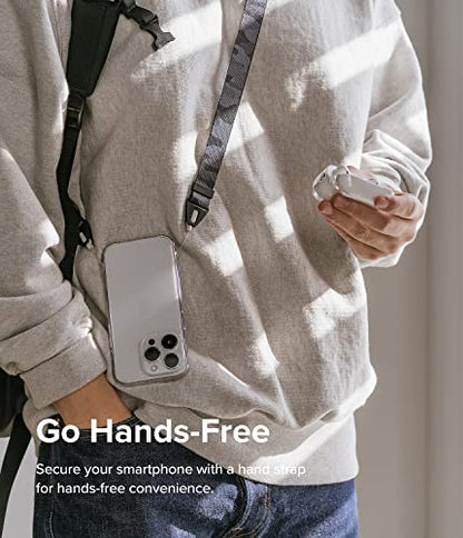 Ringke Phone Lanyard for iPhone 17 Pro Max and Most Smartphones [One-Touch Buckle] Shoulder Strap Adjustable Sturdy Universal Phone Crossbody Neck Lanyard for Travel Essentials - Camo Black - color: Camo Black