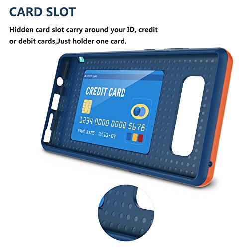 Jeylly Galaxy Note 8 Case, Note 8 Cover, [3 Color] Slim Hybrid Impact Rugged Soft TPU & Hard PC Bumper Shockproof Protective Anti-Slip Case Cover Shell for Samsung Galaxy Note 8 SM-N950 - Blue | [3 Color] Slim Hybrid Impact Rugged Soft TPU & Hard PC Bumpe