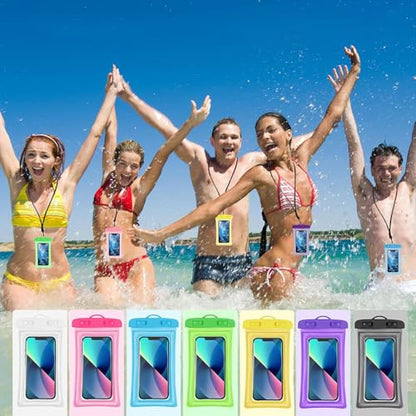 2pcs Waterproof Phone Pouch Case -Easy Lock & Heavy Duty IPX8 Water Proof Cell Phone Dry Bag for Beach, Protector for iPhone 17 16 15 14 13 12 11 Pro Max Plus Air, Galaxy S25 S24, 5-10in Black - color: Black