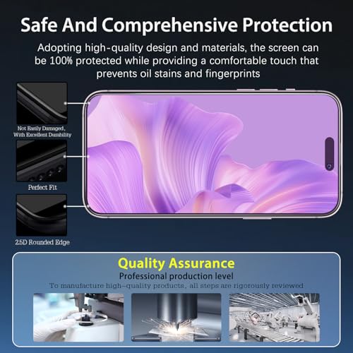 MAYtobe [2-Pack Screen Protector for iPhone 17 Eye Care Tempered Glass - size: iPhone 17