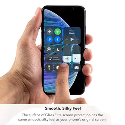 ZAGG Glass Elite Screen Protector - Made for Apple iPhone 11 Pro Max and Xs Max- Case Friendly Screen - InvisibleShield - Impact & Scratch Protection (200103914) - size: iPhone 11 Pro Max, style: Glass Elite