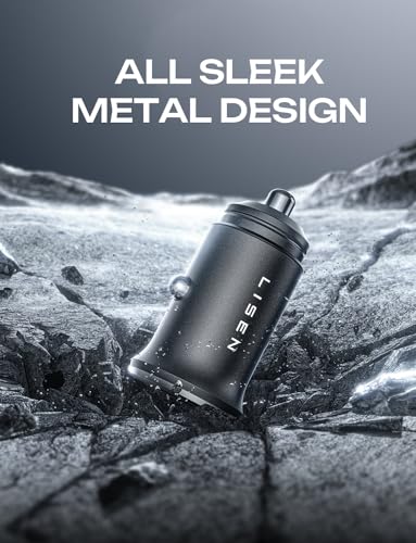 LISEN 90W USB C Car Charger USB C Fast Charge,45W PD&QC3.0 Fast Car Charger - color: Black, size: 1 Pack