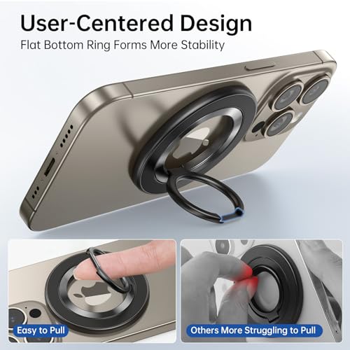 SYNCWIRE for MagSafe Phone Grip, Magnetic Phone Ring Holder - color: Titanium Blue